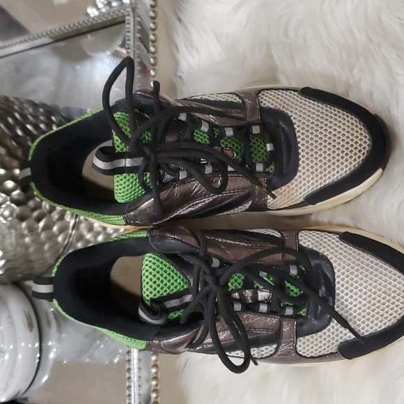 Dior homme green silver sneakers size 38 us 8 - Picture 5 of 17